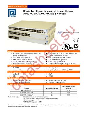 POE370U-480-16 datasheet  